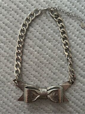 Vintage Metal Bow necklace by Lucia of New York